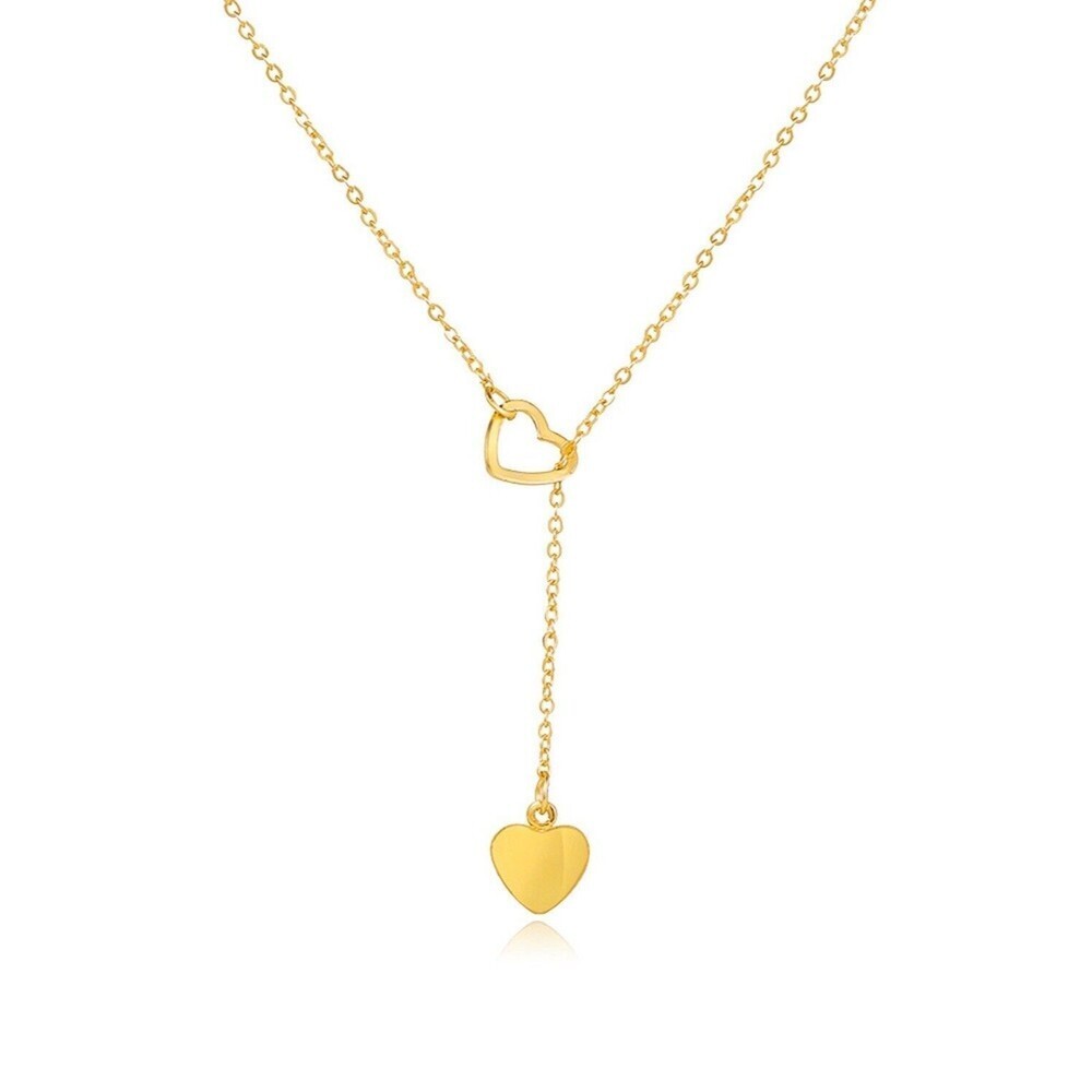Women’s Fashion  Heart Shape Hollow Lariat Necklace NWT